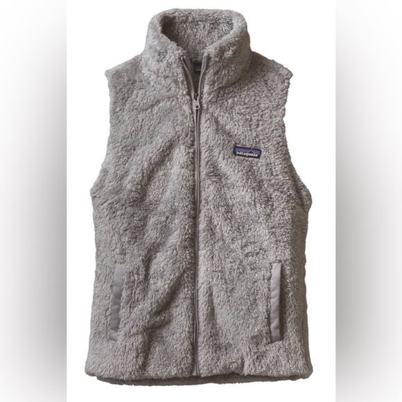 Patagonia Jackets & Blazers - Patagonia Gray Zip-Up Fleece Vest with High Collar